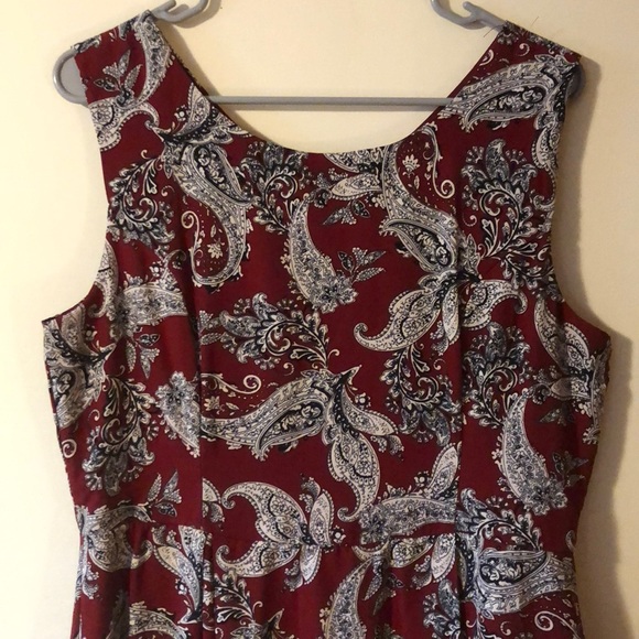 ModCloth Yellow Star Sleeveless Paisley Dress XL - Picture 2 of 3